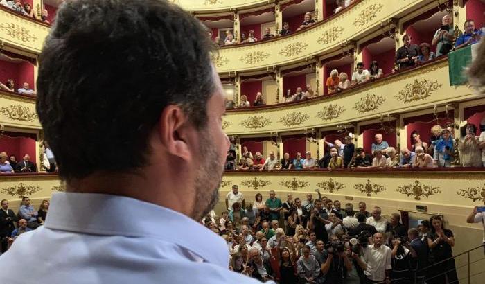 Salvini a Gubbio