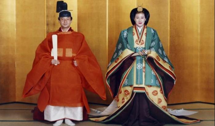 L'Imperatore Naruhito con la moglie Masako