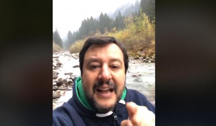 La diretta in streaming di Salvini