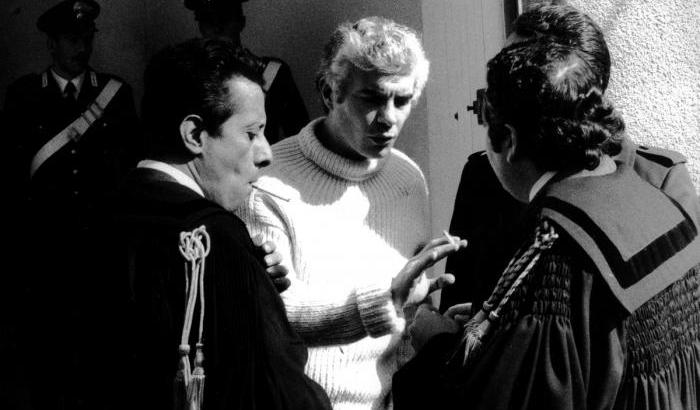 Franco Freda al processo di piazza Fontana