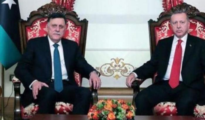 Erdogan e Serraj