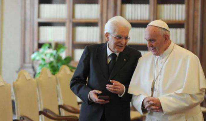 Mattarella e Papa Francesco