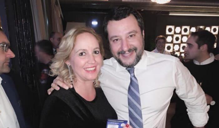 Eleonora Cimbro con Salvini
