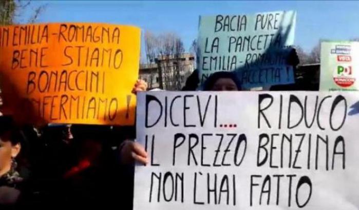 Matteo Salvini contestato a Ozzano