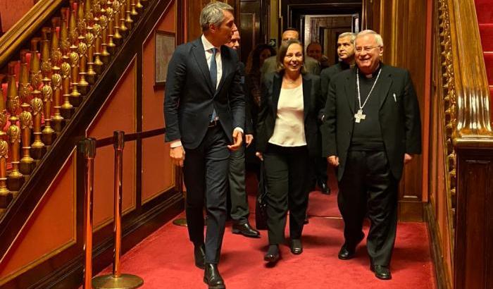0005513B-la-ministra-lamorgese-e-il-cardinale-bassetti La ministra Lamorgese e il cardinale Bassetti