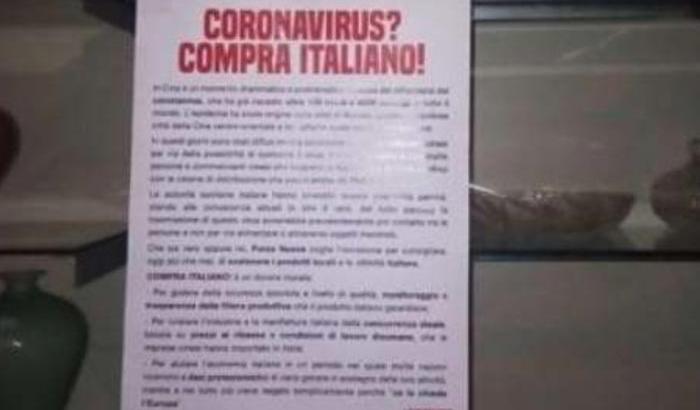 I volantini di Forza Nuova