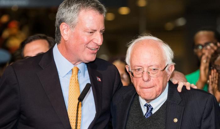 Dopo l'endorsement di De Blasio Sanders ringrazia:"Uniti per sconfiggere Trump"