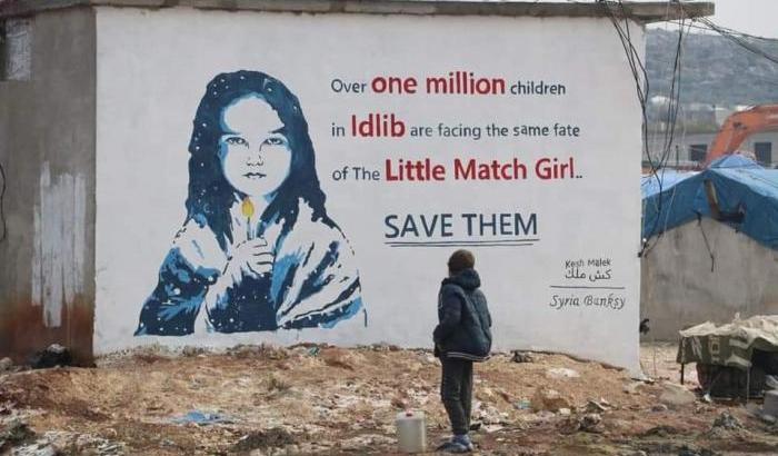 Bambini vittime della guerra in Siria