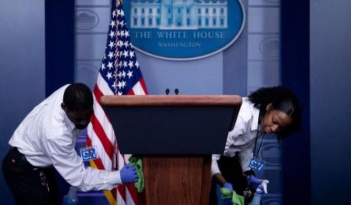 Paura del coronavirus alla Casa Bianca