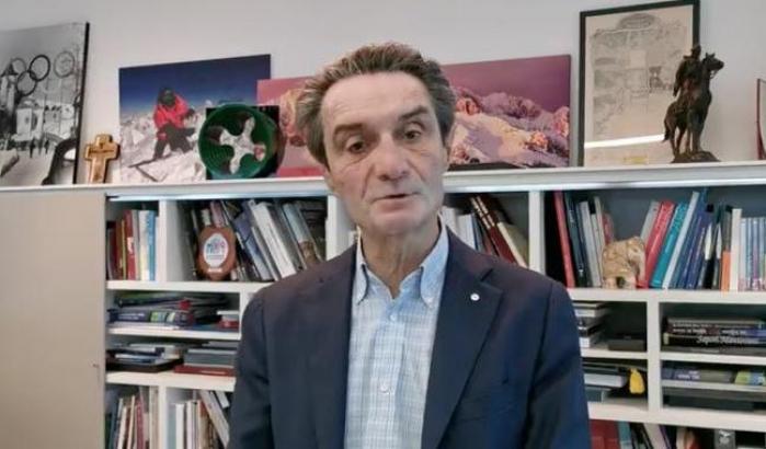 Il governatore della Lombardia Attilio Fontana