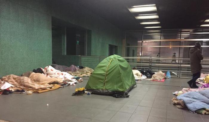 Migranti alla Stazione tiburtina