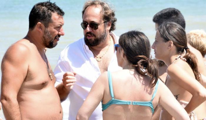 Salvini e Casanova al Papeete