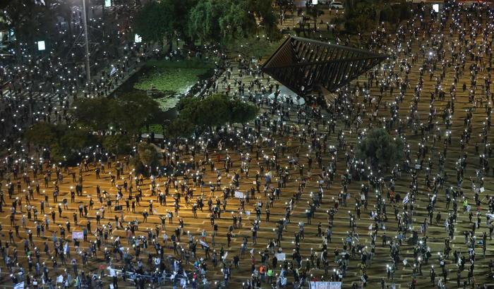 La protesta a Tel Aviv
