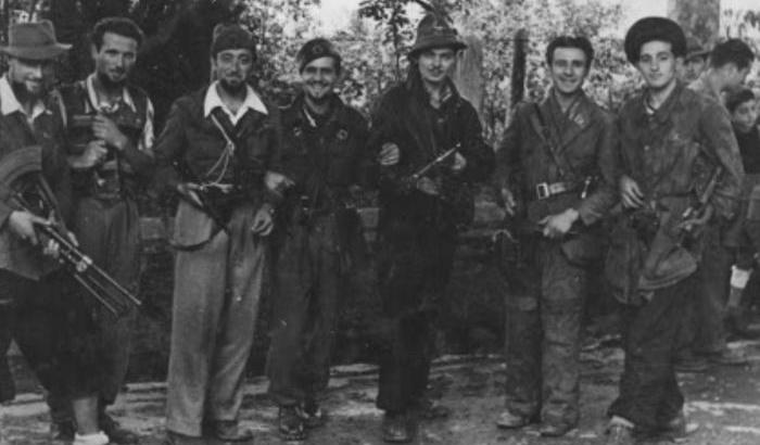 Partigiani durante la lotta di liberazione