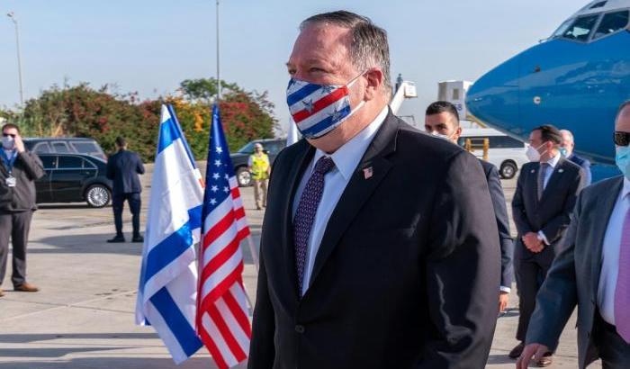 Pompeo in visita a un insediamento israeliano, insorge l'Olp: "Provocazione"