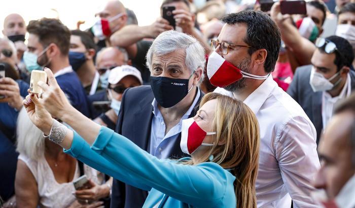 Tajani, Salvini, Meloni