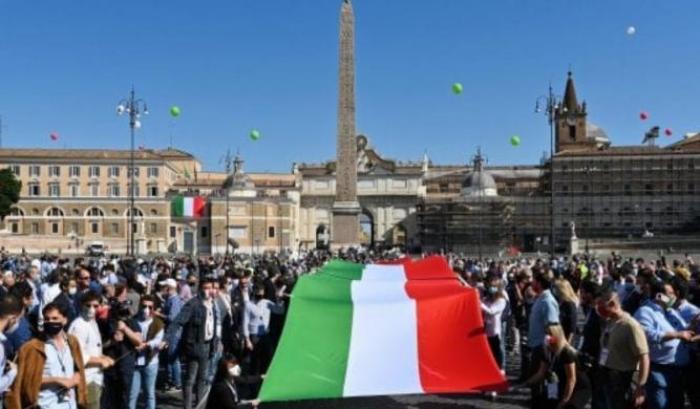 Manifestazione della Destra