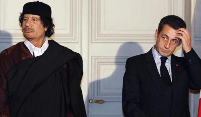 Sarkozy e Gheddafi