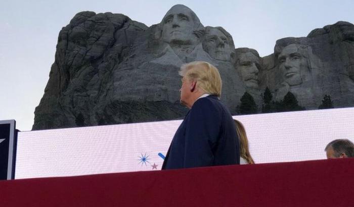 Trump al monte Rushmore