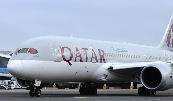 Aereo della Qatar Airways