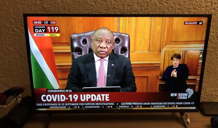 Il presidente del Sudafrica Cyril Ramaphosa