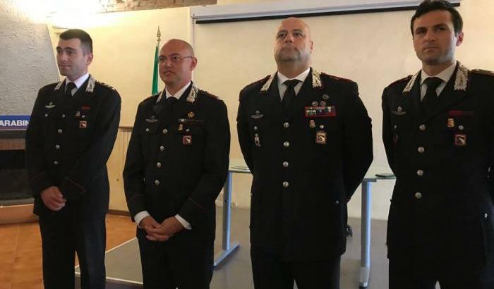 Il colonnello Paolo Abrate (secondo da sinistra)