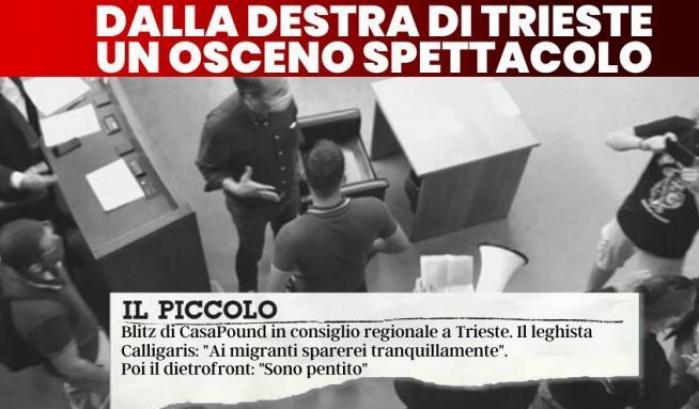 Blitz dei fascisti di Casapound