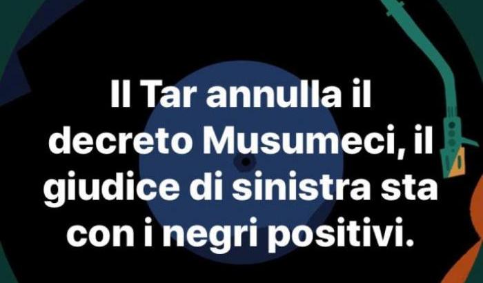 Il post razzista del consigliere comunale di Scordia