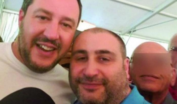 Domenico Manganiello con Salvini