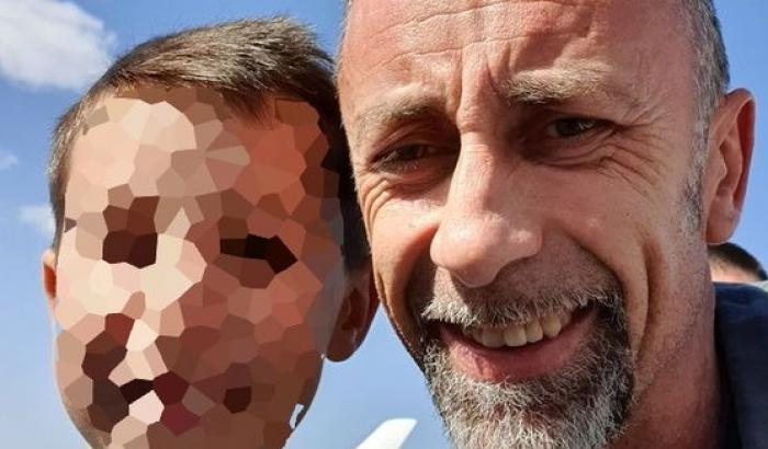 Claudio Baima Poma e il figlio