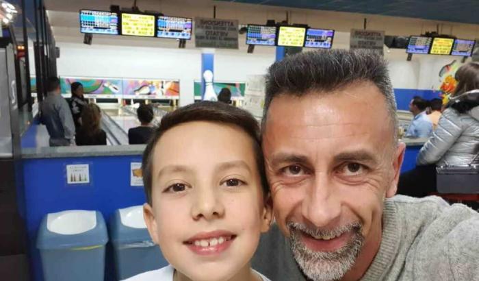 Claudio Baima Poma e il bambino