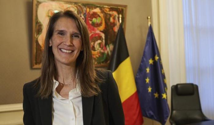 0005832A-la-ministra-degli-esteri-belga-sophie-wilmes La ministra degli Esteri belga Sophie Wilmes