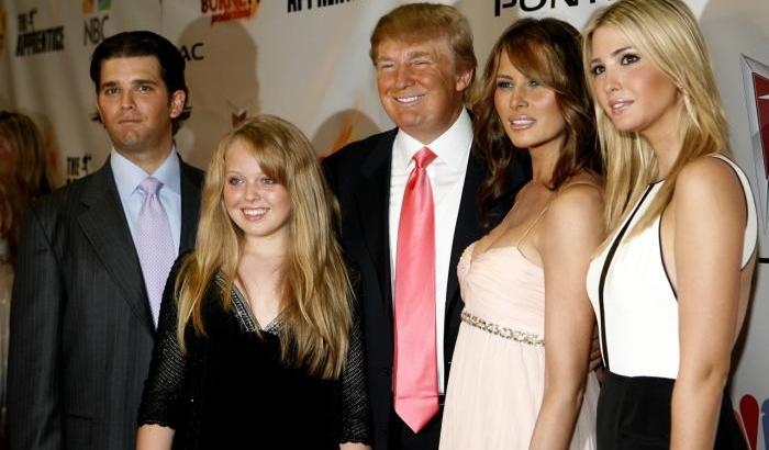 Donald Trump con i figli