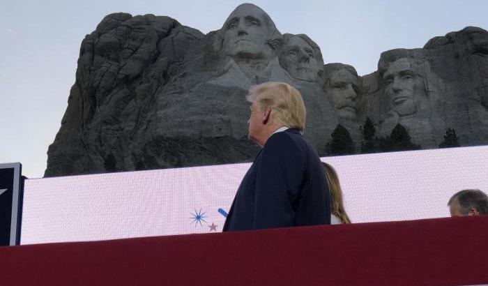 Trump al monte Rushmore