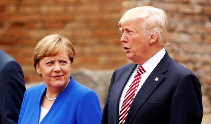 Merkel e Trump