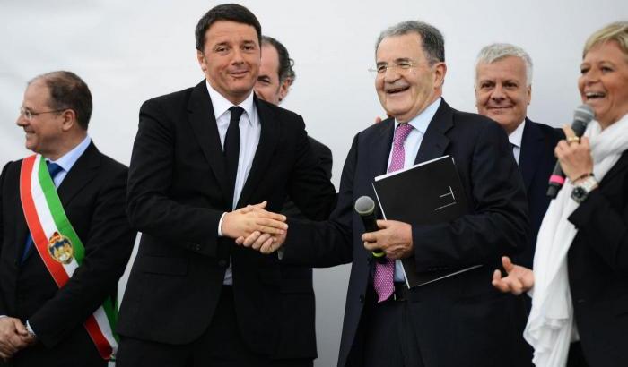 Matteo Renzi e Romano Prodi