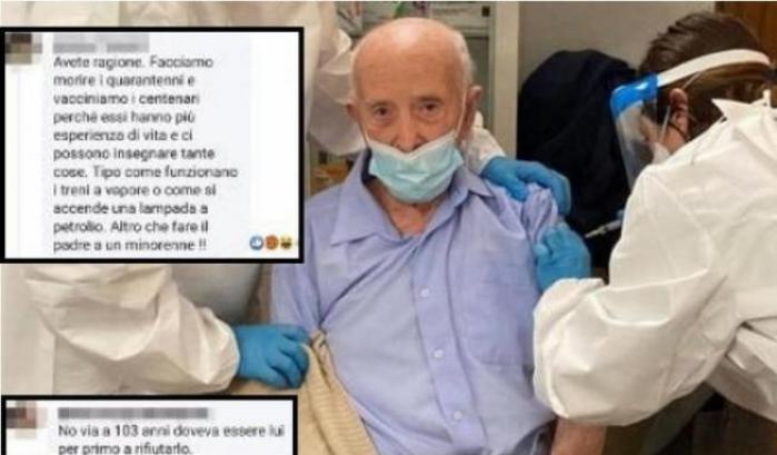 L'uomo di 103 vaccinato