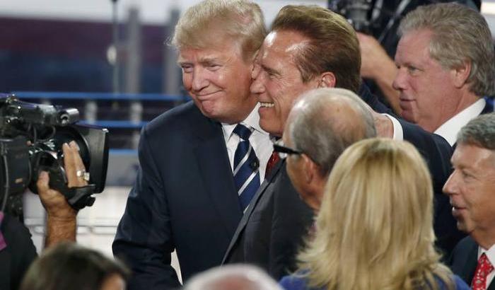 Schwarzenegger e Trump