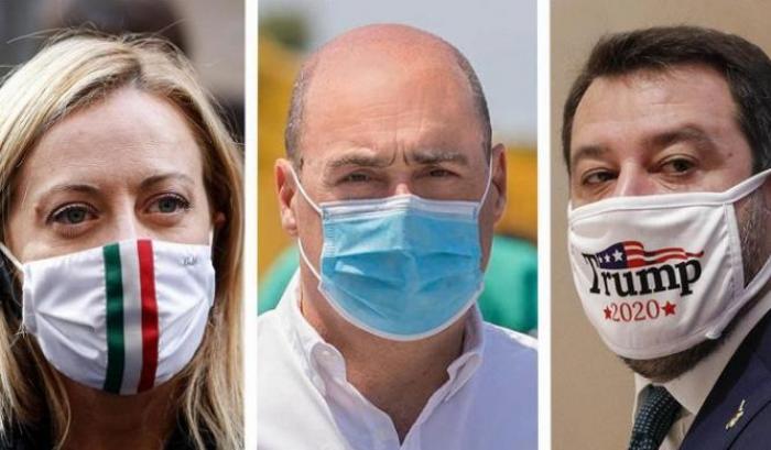 0005973D-meloni-zingaretti-e-salvini Meloni, Zingaretti e Salvini