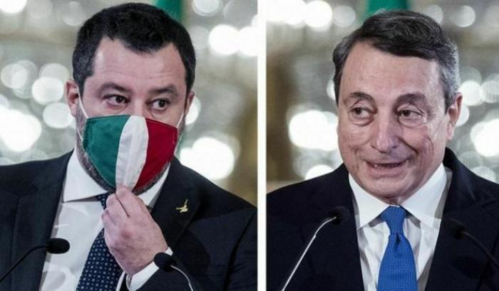 Salvini non vuole i weekend rossi e tira Draghi per la giacca (mentre sono già pieni gli ospedali)