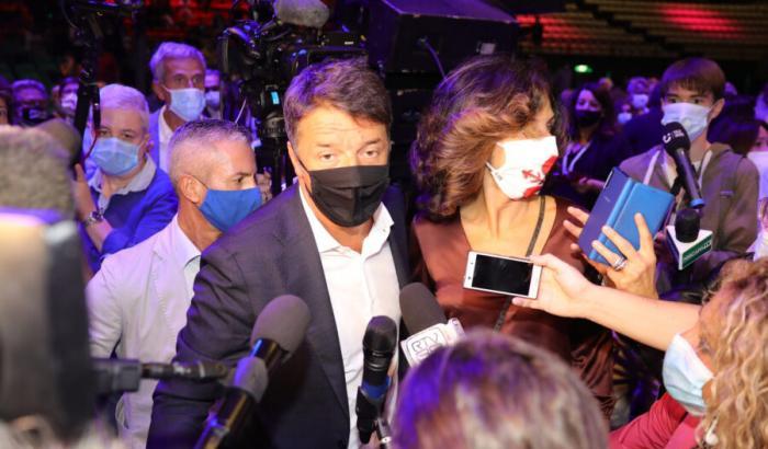 Renzi e la moglie Agnese Landini