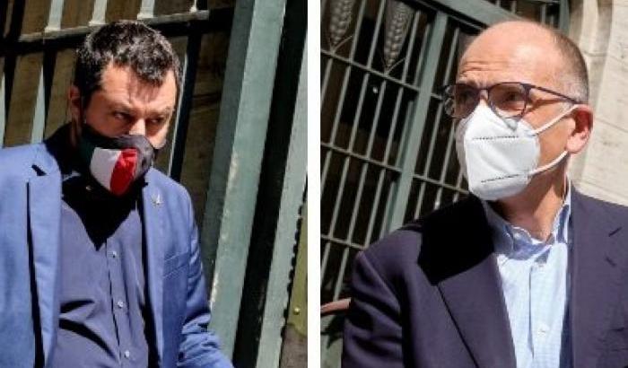 Incontro tra Salvini e Letta