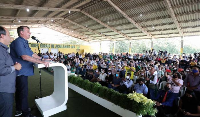 Bolsonaro alla manifestazione ad Acailandia