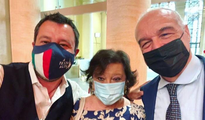 Salvini con Michetti e Matone