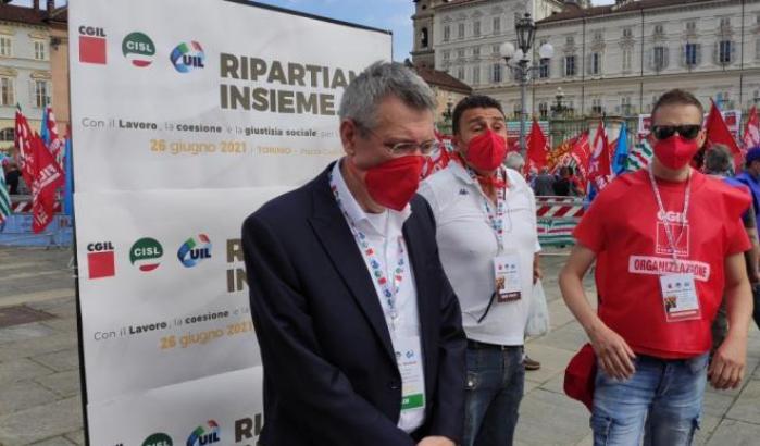 Il segretario della Cgil Landini