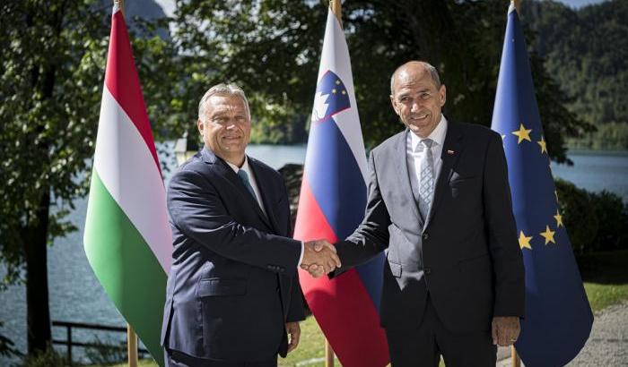 0005BABC-orban Orban e premier sloveno Janša