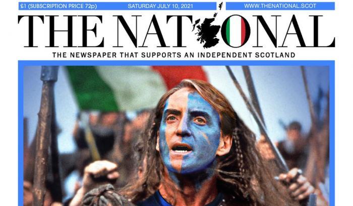 La prima pagine del giornale scozzese The National