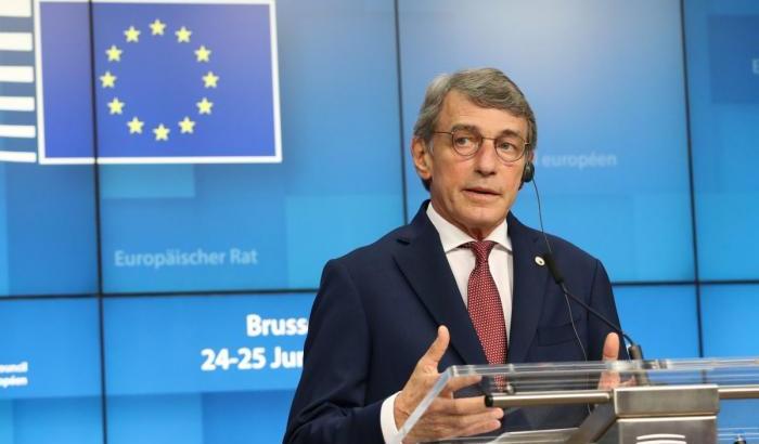 Il presidente del parlamento europeo David Sassoli