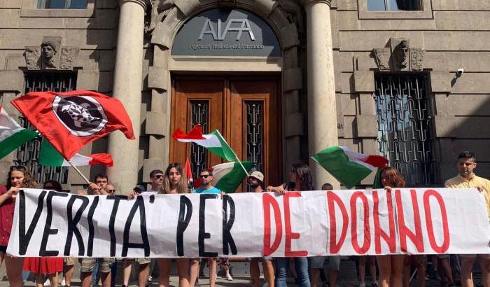 Manifestazione per De Donno, Roma