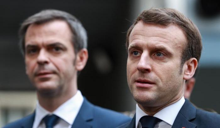 Emmanuel Macron e Olivier Veran